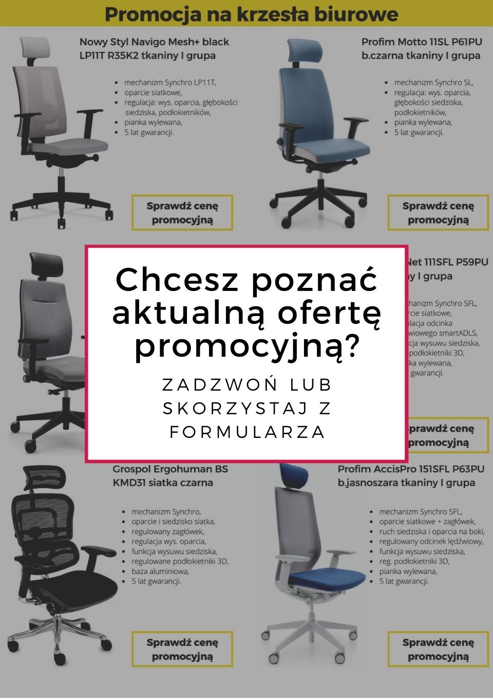 Krzesła biurowe w Bydgoszczy - Aktualne oferty promocyjne WUTEH